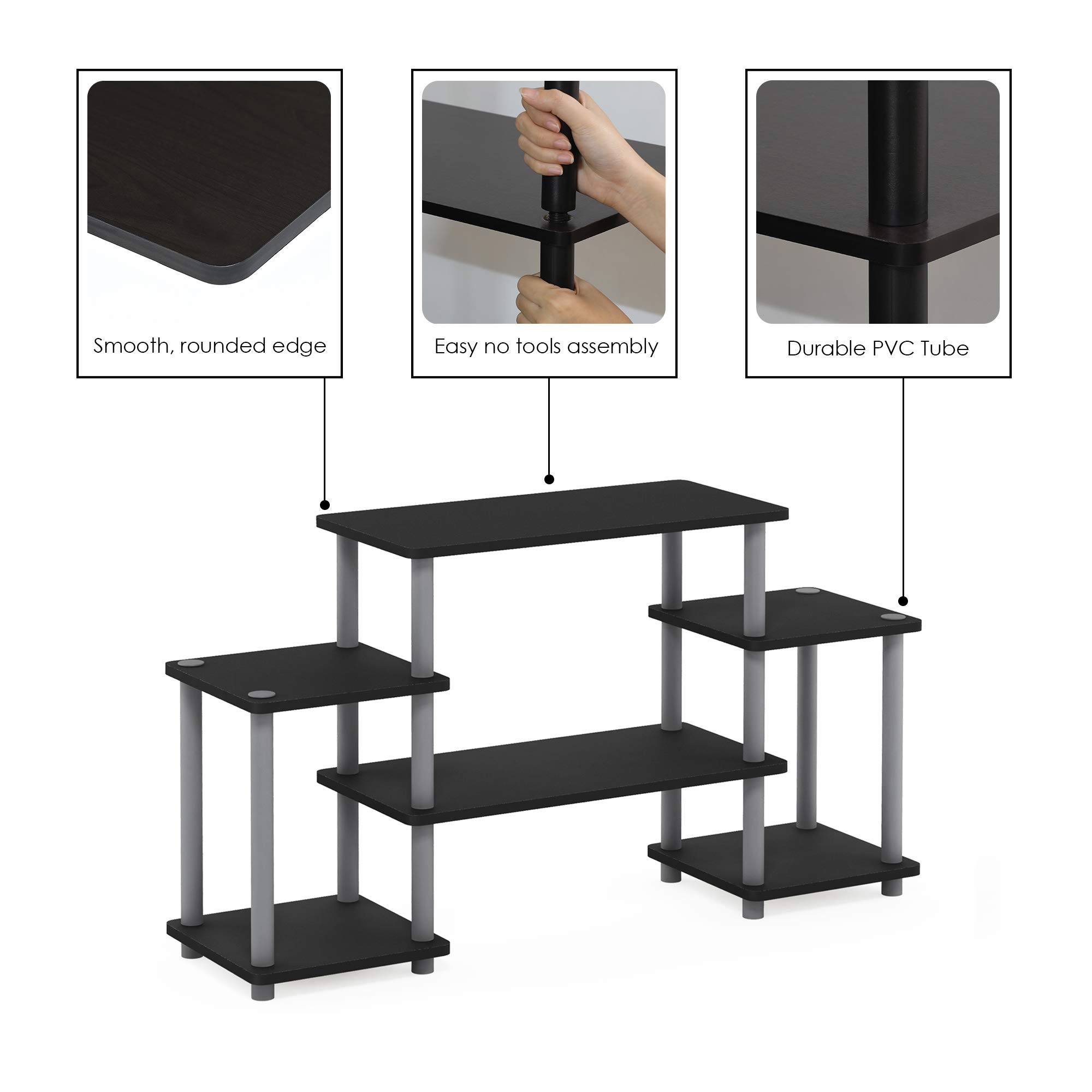 Amazon.com: Furinno Turn-N-Tube No Tools Entertainment TV Stands
